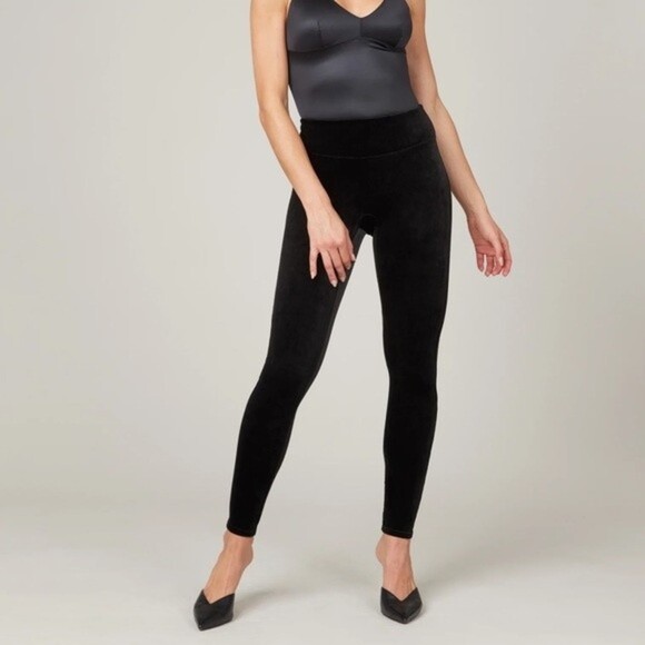 Spanx Ready to Wow Velvet Leggings - Picture 1 of 5